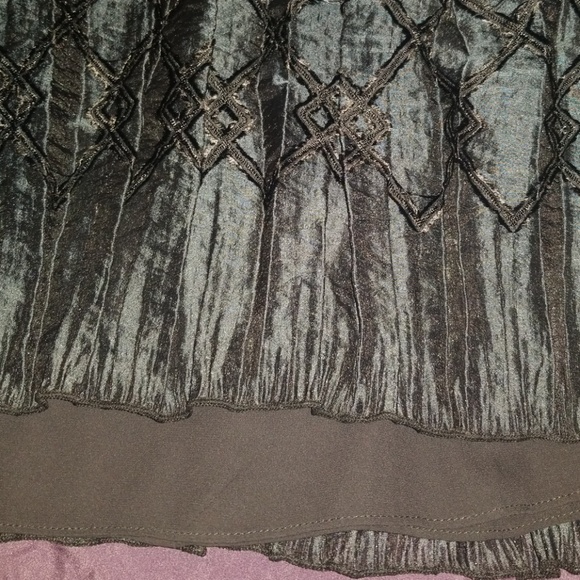 NWT- Max Studio, Pleated Material-Black Long Dress - Picture 8 of 8